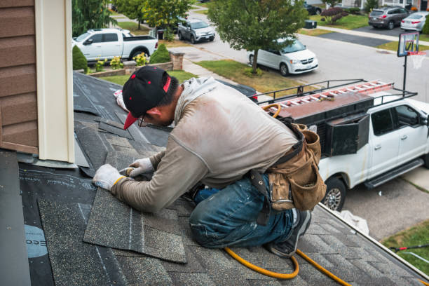 Professional Emergency Roof Repair technician working in Dunkirk, OH